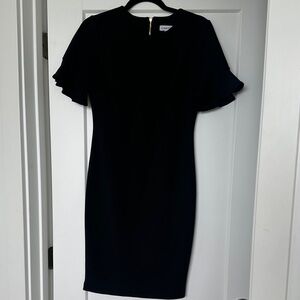 CK Short Ruffle Sleeve LBD